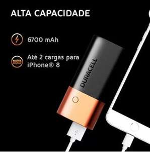 Carregador Portátil Power Bank P/smartphone 6.700mah Com Carga Rápida | R$ 50