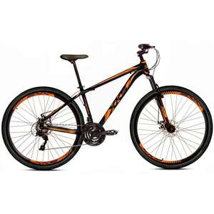 Bicicleta Xks Aro 29 Alumínio Freio A Disco 21v - Preta Com Laranja - Quadro 21 R$890