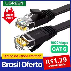 Cabo Internet Ugreen Cat 6 | R$ 0,40