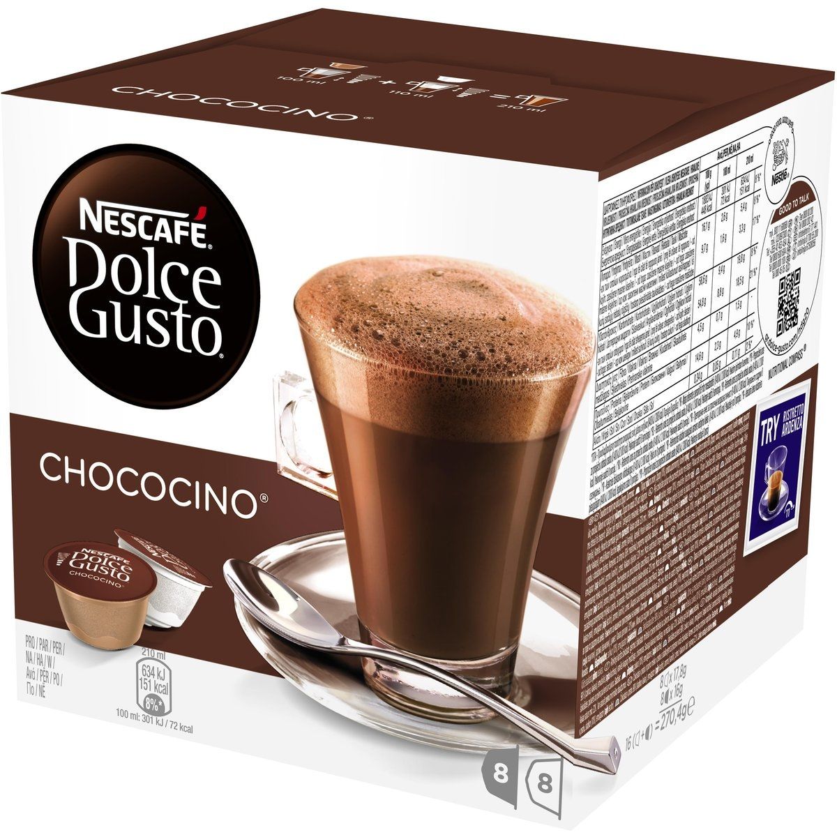 [leve 3 Pague 2] Nescafé Dolce Gusto Chococino 16 Cápsulas