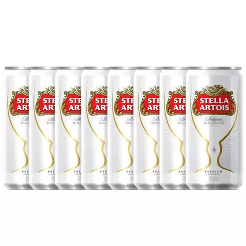 Cerveja Stella Artois Lata 269ml Pack - 8 Unidades