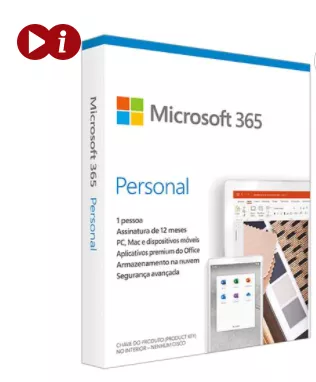Microsoft 365 Personal Assinatura Anual Para 1 Usuário Com 1tb