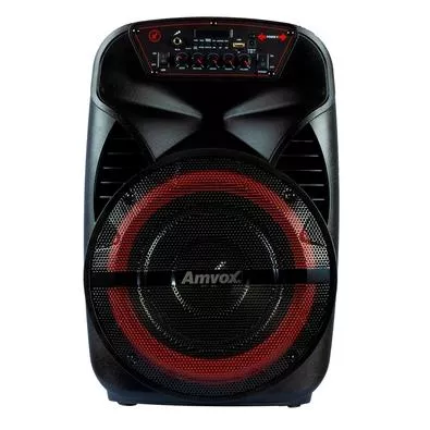 Caixa De Som Amplificada Amvox Aca 380 Viper, Bluetooth, Portátil, Led