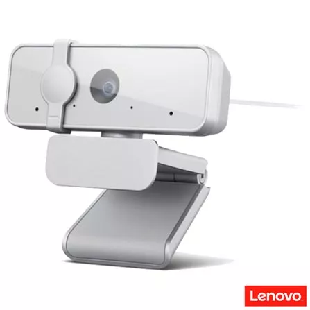 Webcam Lenovo 300 Full Hd Com 2 Microfones Integrados 1080p 30fps Usb Cinza Claro Gxc1b34793