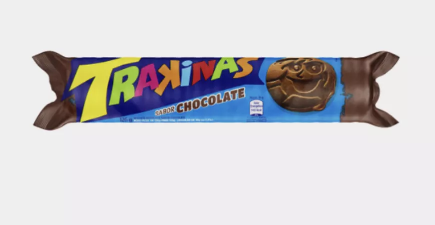 Biscoito Recheado Trakinas Chocolate 126g Lacta