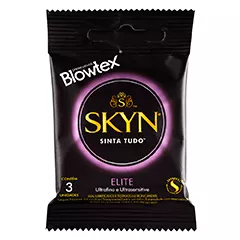 (leve 3 Pague 2) Preservativo Blowtex Skyn Elite Extrafino 3 Unidade