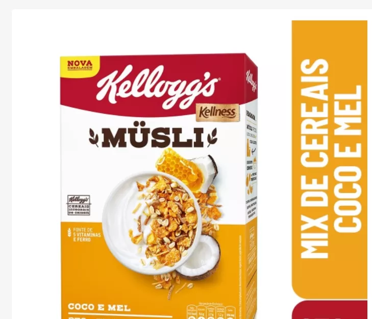 Cereal Matinal Musli Coco E Mel Kelloggs 270g