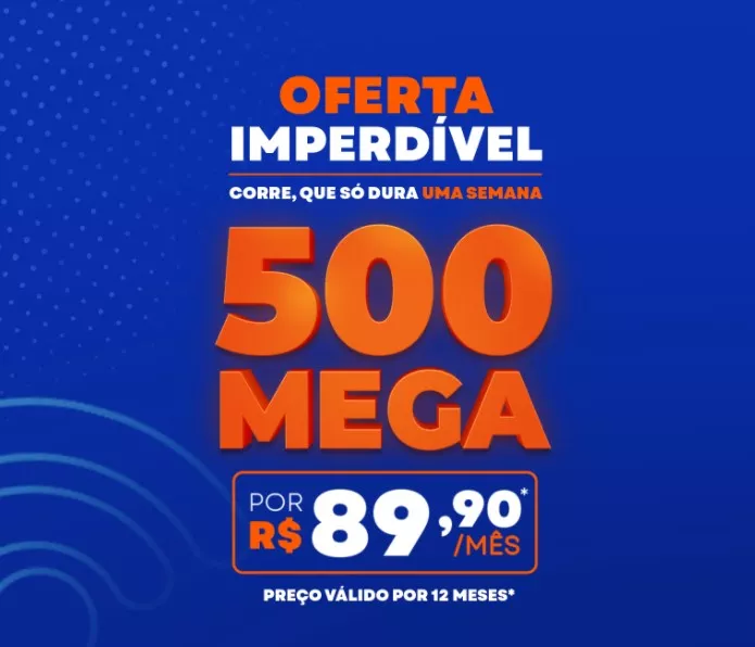 Internet Fibra 500 Mega Por R$89,90 - Brisanet