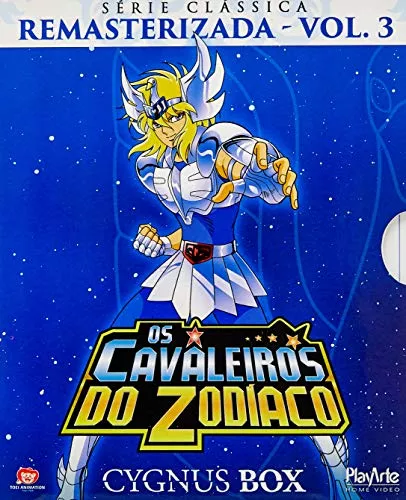 Os Cavaleiros Do Zodiaco Serie Classica Remasterizada Volume 3 Cygnus Box - 3 Discos - 25 Episodios [blu-ray]