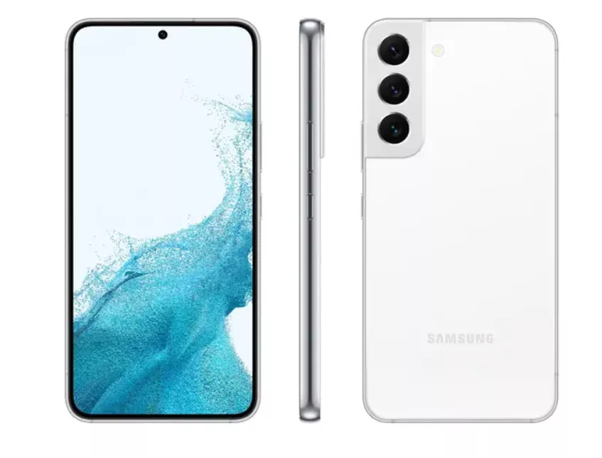 Smartphone Samsung Galaxy S22 128gb Branco 5g - 8gb Ram Tela 6,1” Câm. Tripla + Selfie 10mp