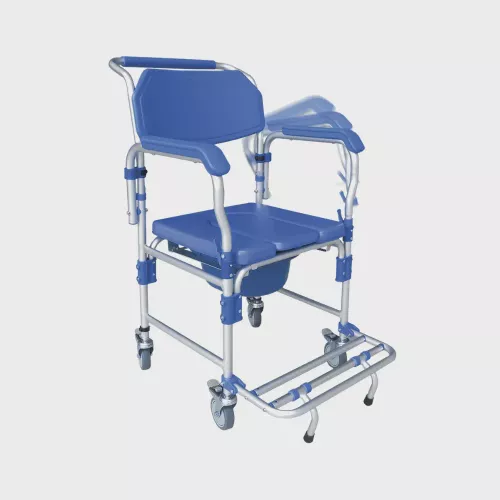 Cadeira De Banho Dobrável Em Alumínio Para 150 Kg Modelo D60 - Dellamed