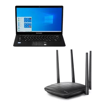 [ame R$ 901] Notebook Legacy Book, Roteador Wireless Dual Band Ac1200