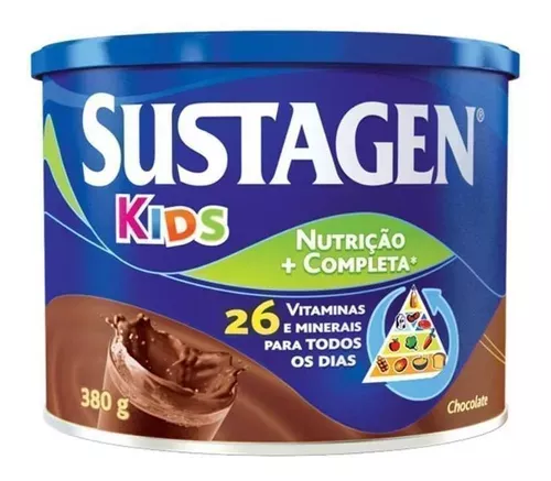 Alimento Nutritivo Sabor Chocolate Sustagen Kids Lata 380g