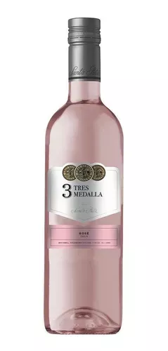 Vinho Chileno Rosé Três Medallas Santa Rita Garrafa 750ml