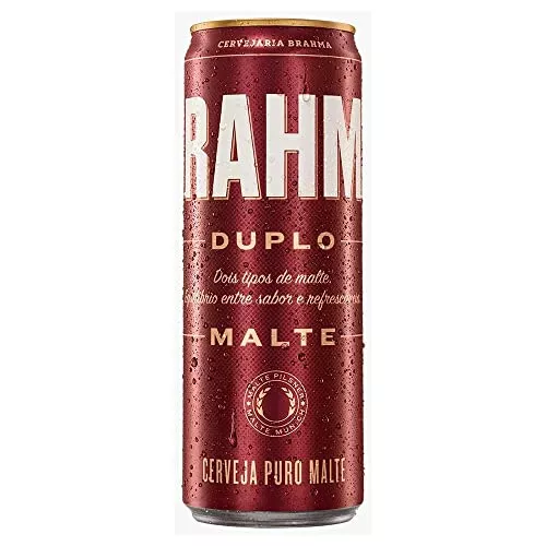 Cerveja Brahma Duplo Malte, Lata Sleek, 350ml 1un