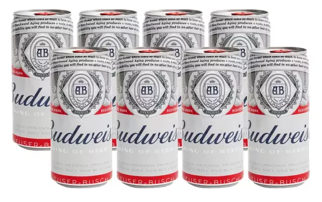 [l 5 P 4] Cerveja Budweiser American Lager 8 Unidades - Lata 269ml