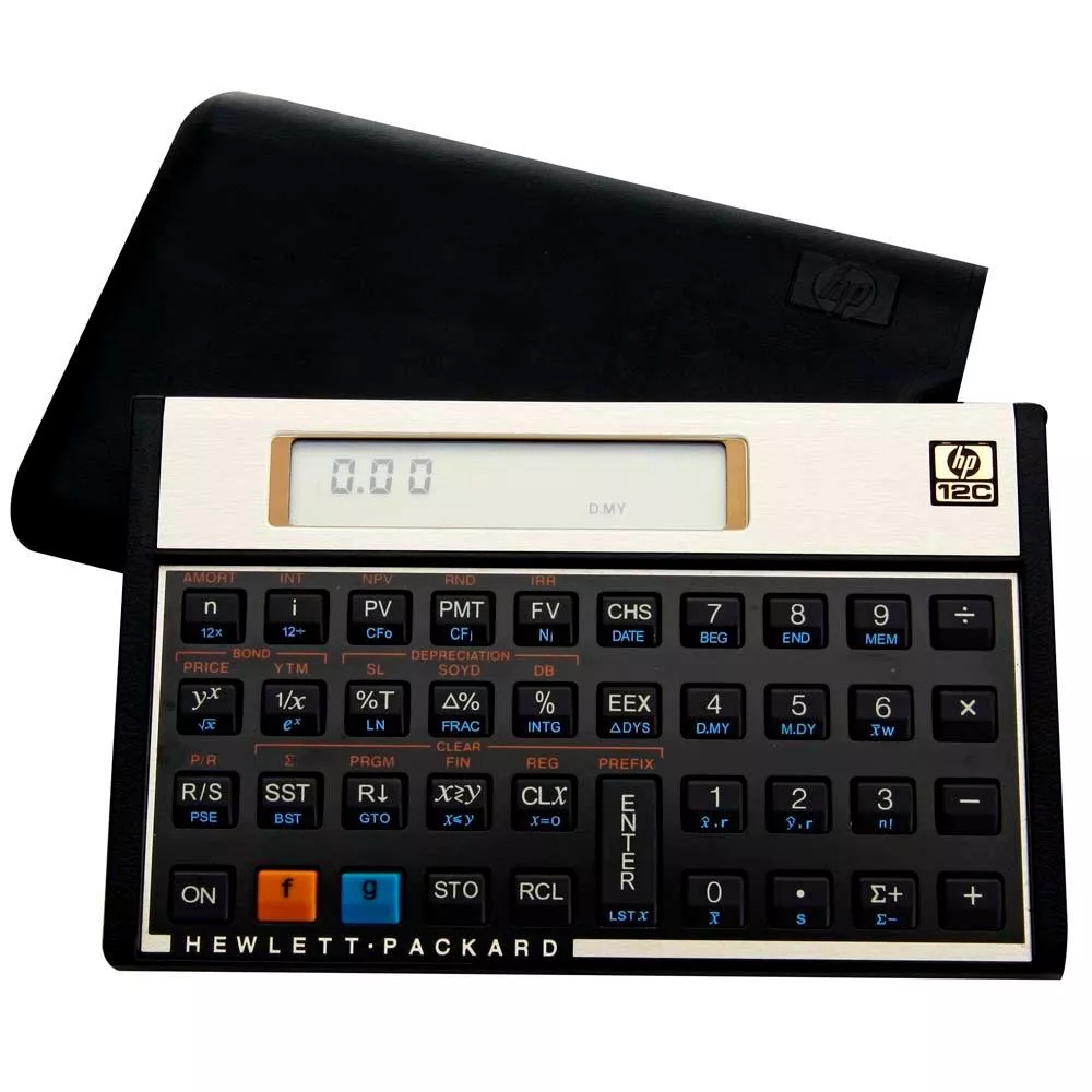 Calculadora Financeira Hp 12c Gold, 120 Funções, Visor Lcd, Rpn E Alg