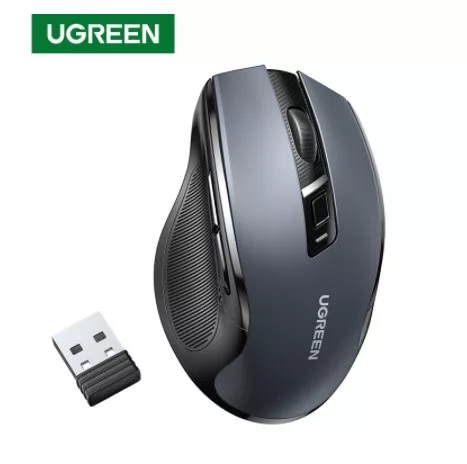 Mouse Sem Fio Ugreen , 6 Botões Silenciosos , 2.4g Com Usb Wireless