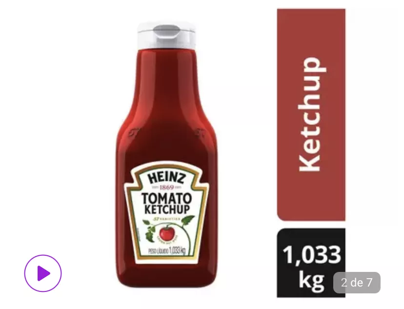Ketchup Tradicional Heinz 1,033kg - Ketchup/catchup