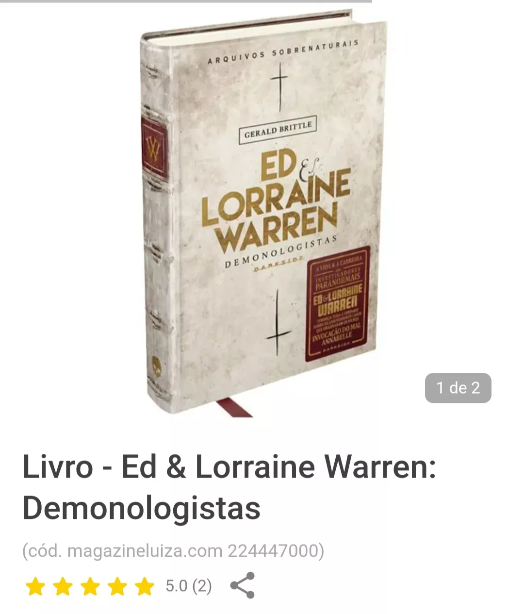 Livro - Ed & Lorraine Warren: Demonologistas