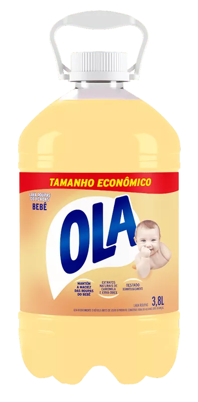 Lava Roupas Bebê Ola Galão 3,8l Tamanho Econômico