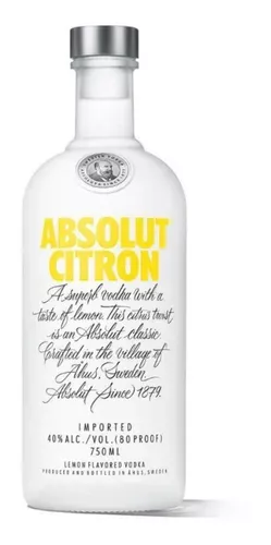 Vodka Citron 750ml Absolut