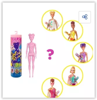 Boneca Barbie Color Reveal Areia E Sol Gwc57 Mattel