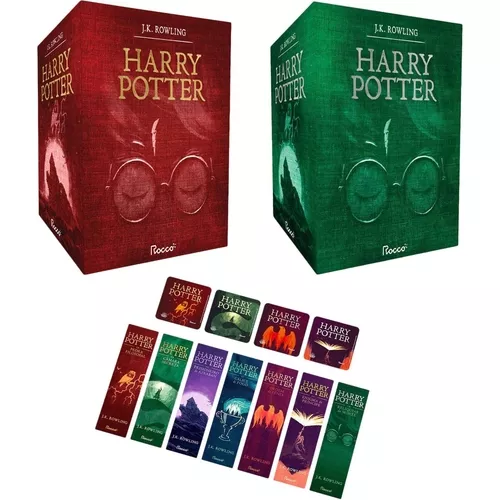 ( Ame 166 ) Box Harry Potter Premium Exclusivo 7 Livros Em Capa Dura Com Brindes