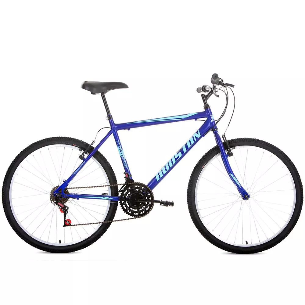 [cb Vip] Bicicleta Houston Foxer Hammer Aro 26 Com 21 Marchas E Freio V-brake - Azul