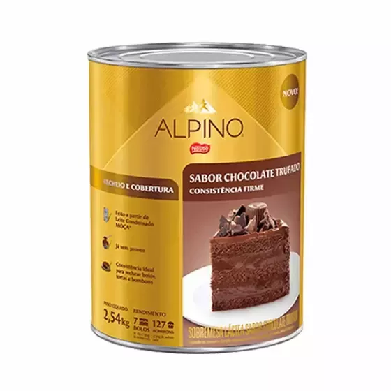 Alpino Pasta Cremosa Cobertura Recheio 2,54kg Balde - Nestlé