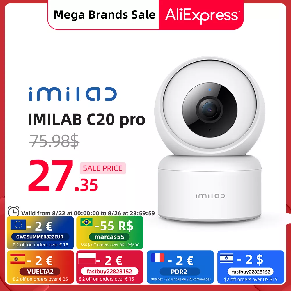 4.31us $ 64% De Desconto|imilab C20 Pro Wifi Cmera 3mp Ip Indoor Casa Inteligente Vdeo Vigilncia