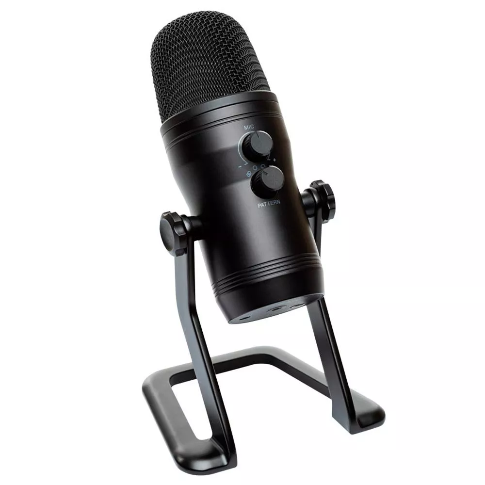 Microfone Condensador Husky Gaming Avalanche Usb Black P/ Podcasts