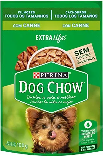 Leve 10 Pague 8 - Dog Chow Filhotes Carne 100g