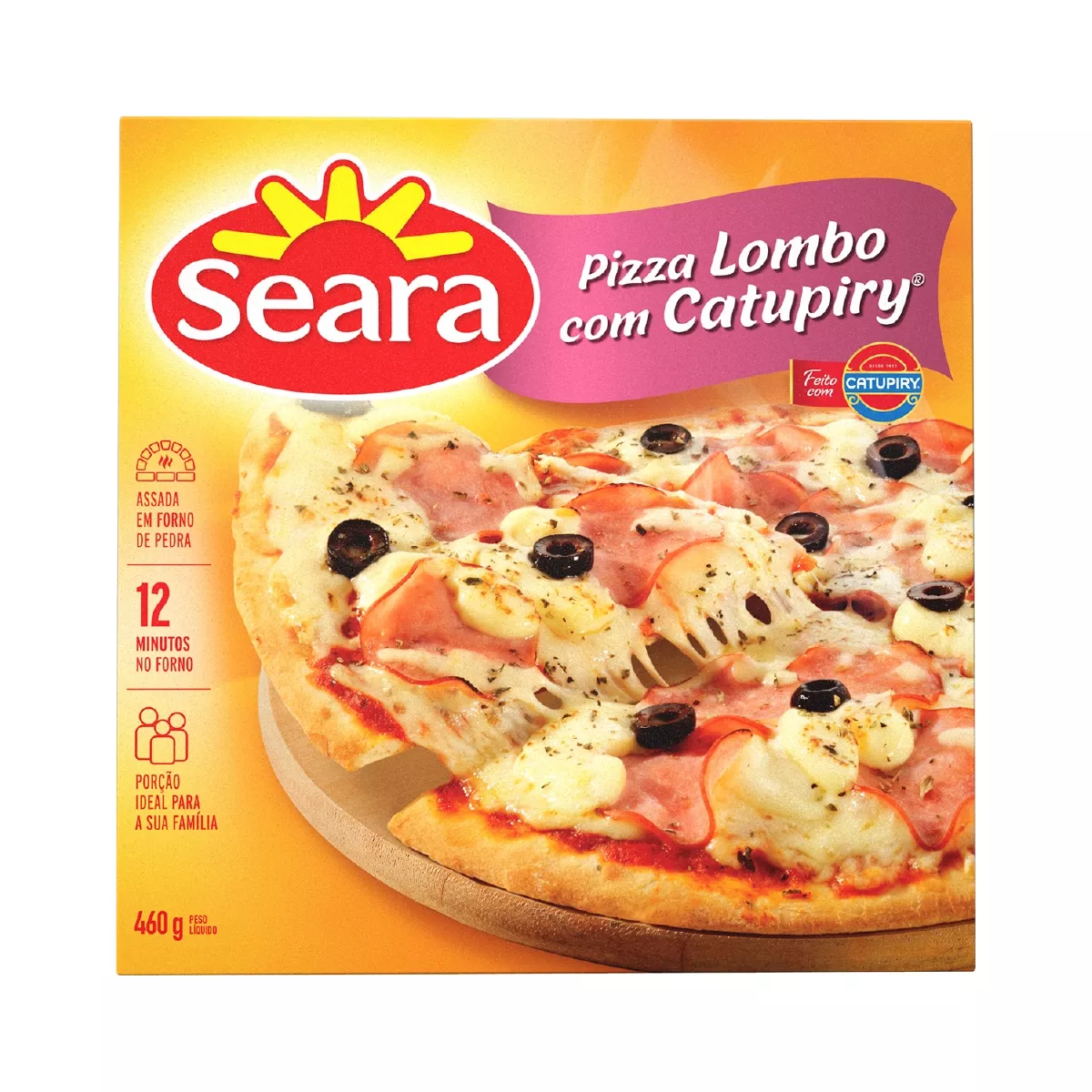 Pizza De Lombo Com Catupiry Seara 460g