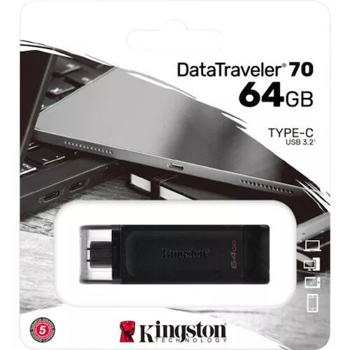 Pen Drive Kingston Datatraveler 70 Usb-c 3.2 64gb - Dt70-64gb
