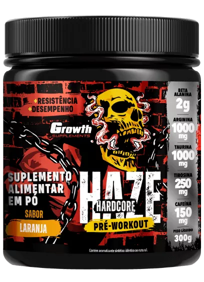 Pr-treino Haze Hardcore 300g - Growth Supplements