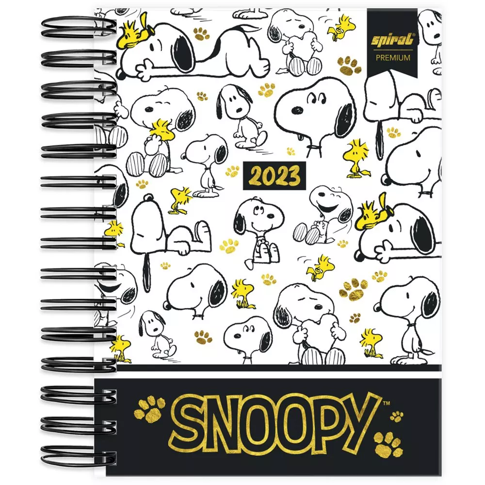 Agenda Diria Snoopy 2023, 176 Folhas, 2331587 , Spiral Sno - Pt 1 Un