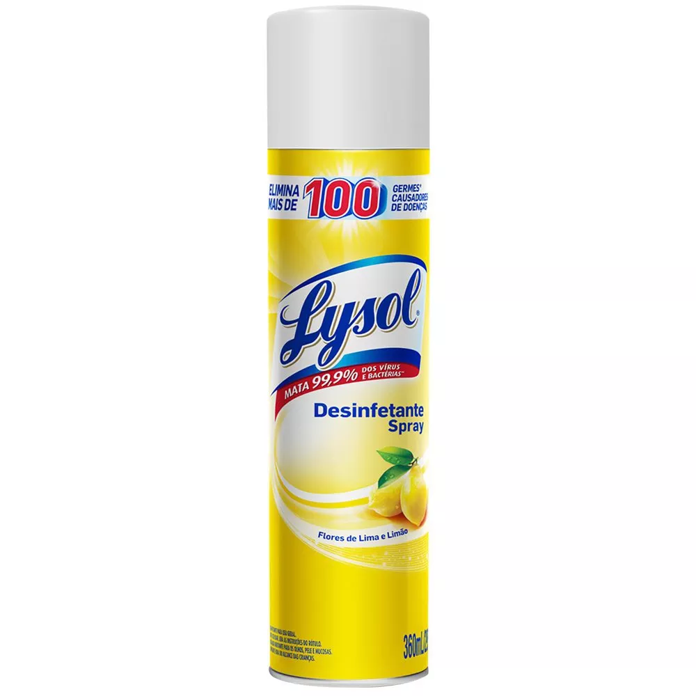 Desinfetante Spray Lysol Flores De Lima E Limo 360ml