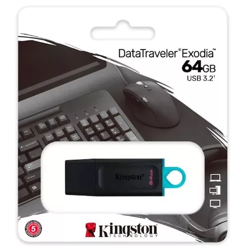 Pen Drive Kingston Datatraveler Exodia Usb 3.2 64gb - Dtx/64gb