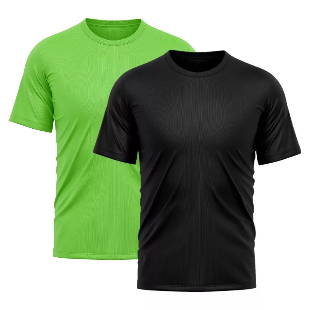 Kit 2 Camisetas Masculina Dry Fit Proteo Solar Uv Bsica Lisa Treino Academia Ciclismo Camisa