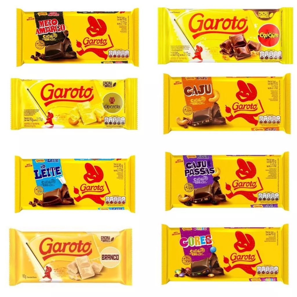 3 Barra De Chocolate Garoto 87g Por R$ 9.99