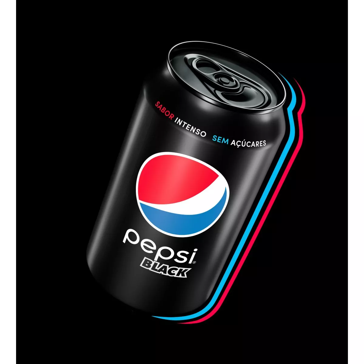 Refrigerante Pepsi Black, Sabor Intenso, Sem Acar - Lata 350ml