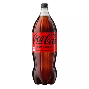 2 Unidades Refrigerante Coca Cola Sem Acar 2l