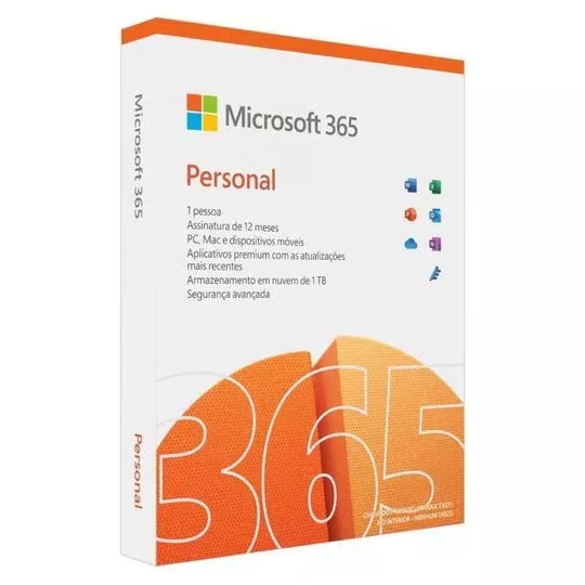 Microsoft 365 Personal, 1 Usurio Com 1tb Na Nuvem - Qq2-01386