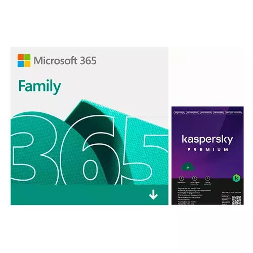 Microsoft 365 Family 1 Licena Para At 6 Usurios Assinatura 15 Meses + Kasperky Internet