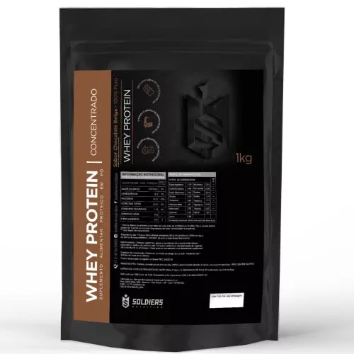 Whey Protein Concentrado Soldiers Nutrition 1kg - Chocol