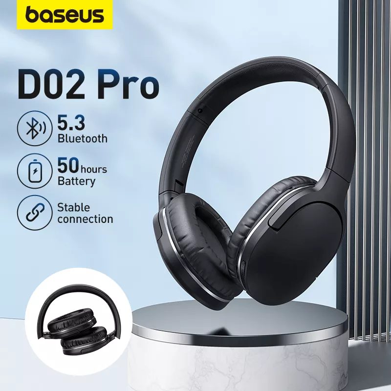 Fones De Ouvido Baseus D02 Pro Sem Fio Bluetooth Estreo Alta Fidelidade
