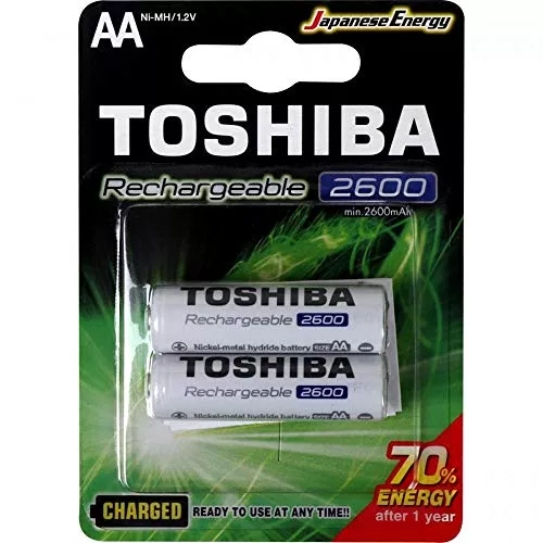 Pilha Recarregvel Aa 1,2v 2600mah Tnh6gae Toshiba (cartela Com
