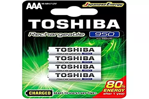 Pilha Recarregvel Aaa 1,2v 950mah Tnh3gae Toshiba (cartela Com
