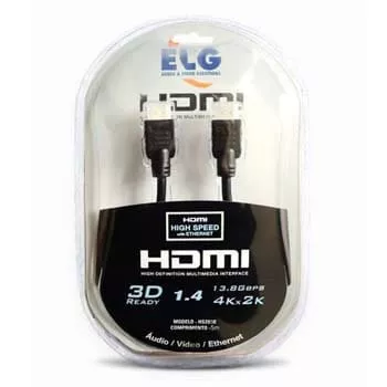Cabo Hdmi 1.4 3d Elg High Speed Hs2050  5 Me